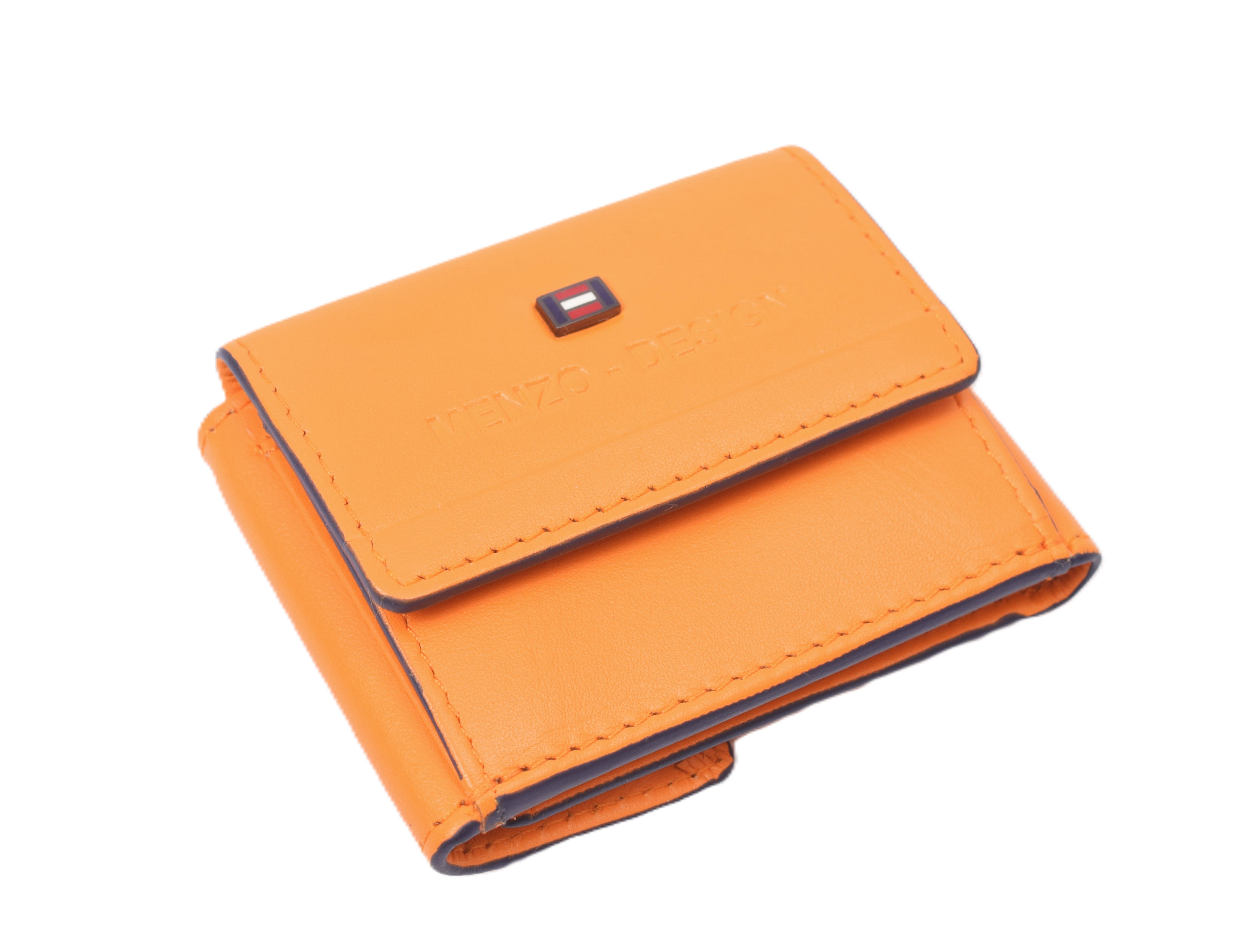Menzo 7010 Minibörse saison3sunorange / Nappaleder