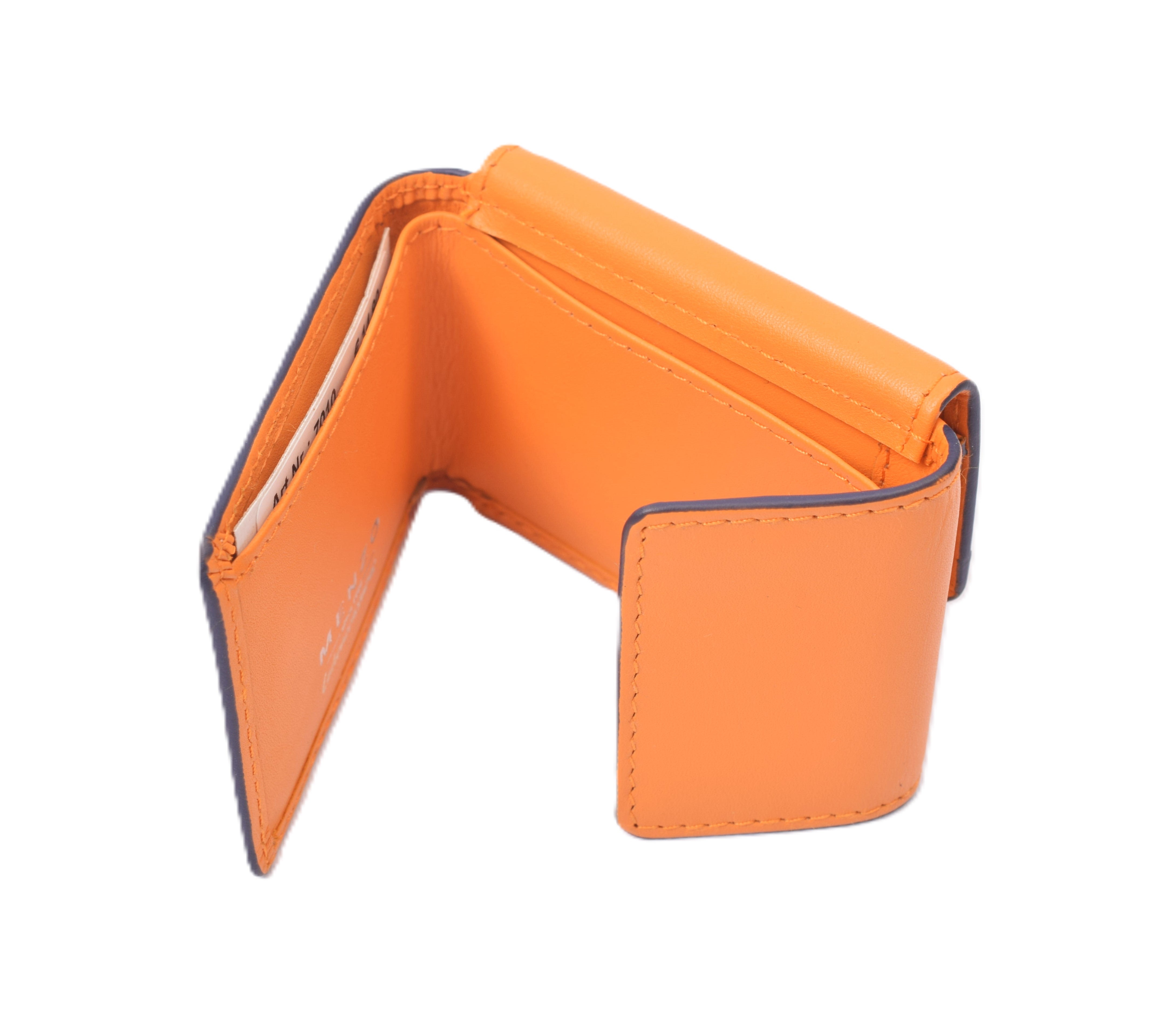 Menzo 7010 Minibörse saison3sunorange / Nappaleder