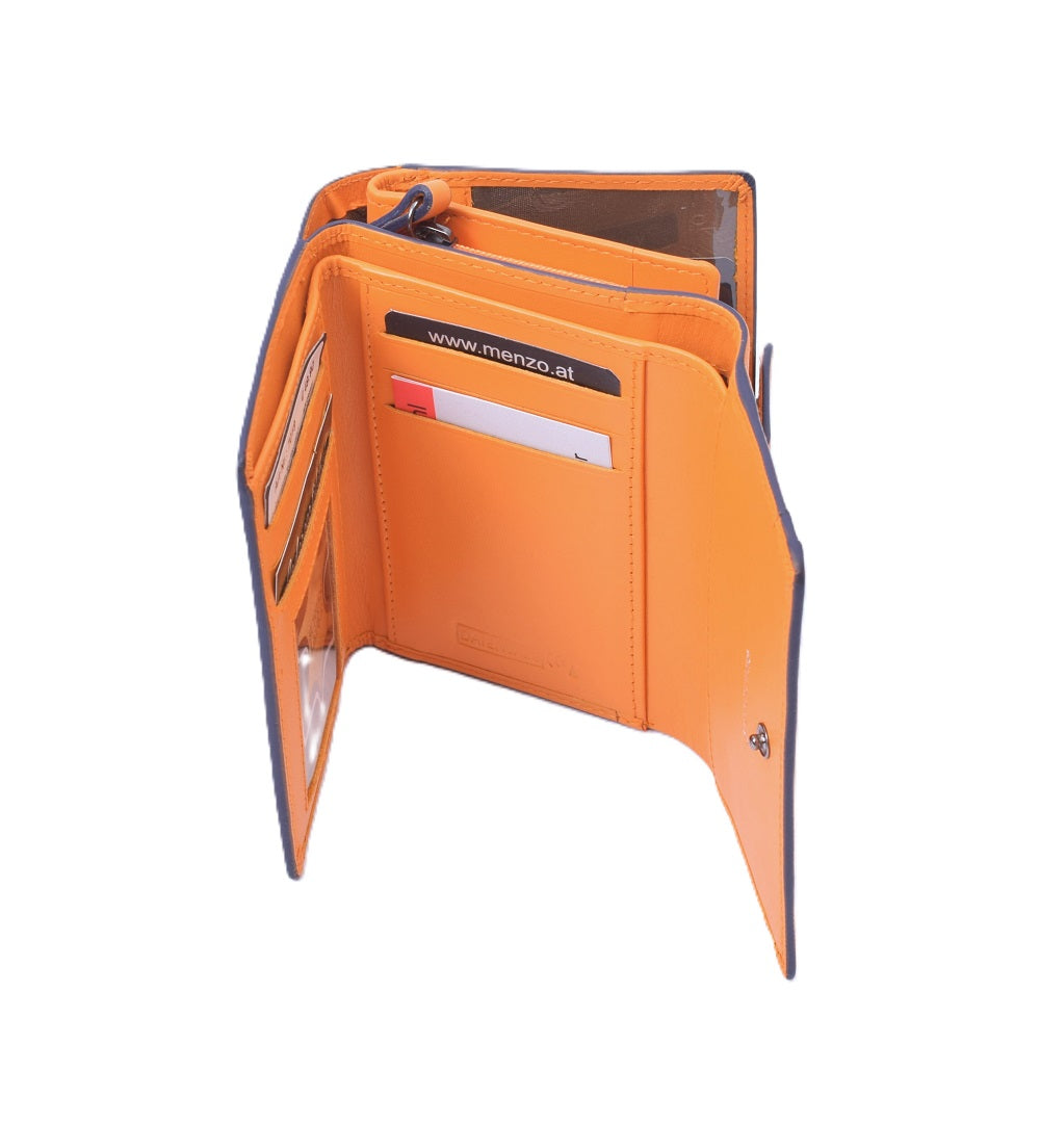 Menzo 7019 Damenbörse saison3 sunorange / Nappaleder