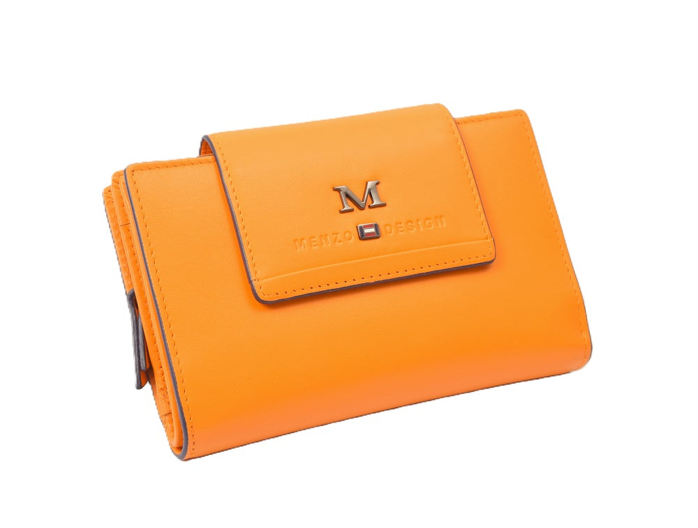 Menzo 7024 Damenbörse saison3sunorange / Nappaleder