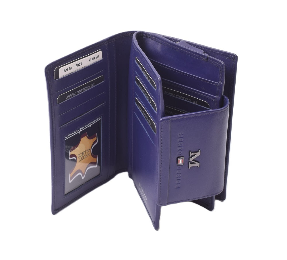 Menzo 7024 Damenbörse saison2 viola / Nappaleder