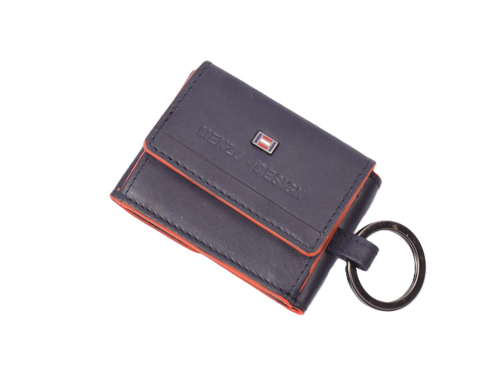 Menzo 7027 Kleinbörse saison3navy-orange / Nappaleder