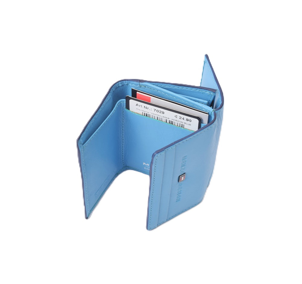 Menzo 7029 Kleinbörse saison1 horizon-blue / Nappaleder