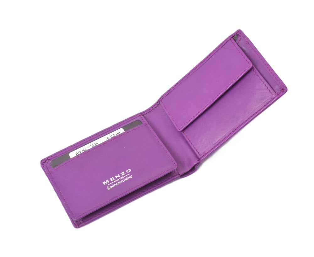 Menzo 7031 Kleinbörse saison2 violet/ Nappaleder