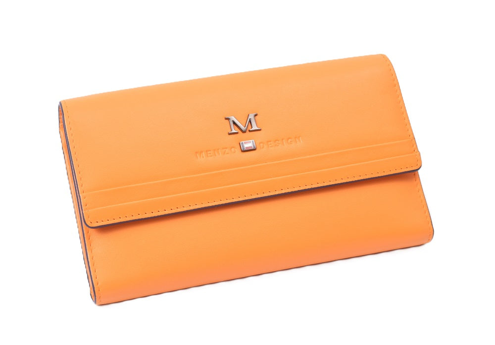 Menzo 7032 Damenbörse saison3 sunorange/ Nappaleder