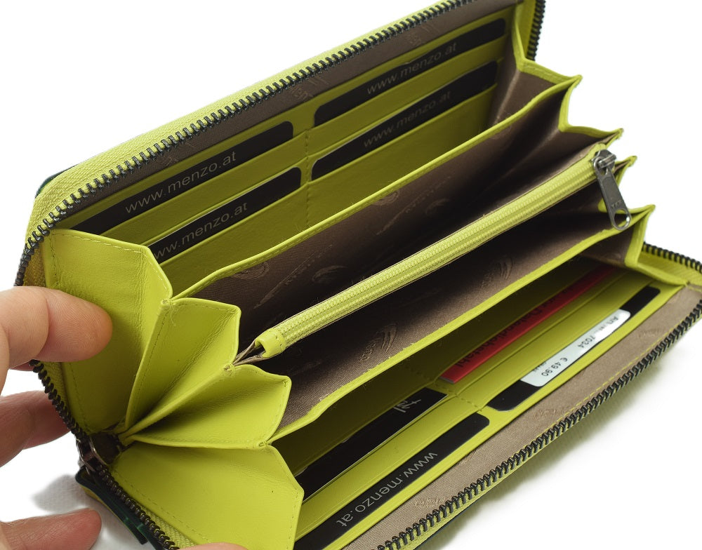 Menzo 7034 Damenbörse saison1 crape / Nappaleder