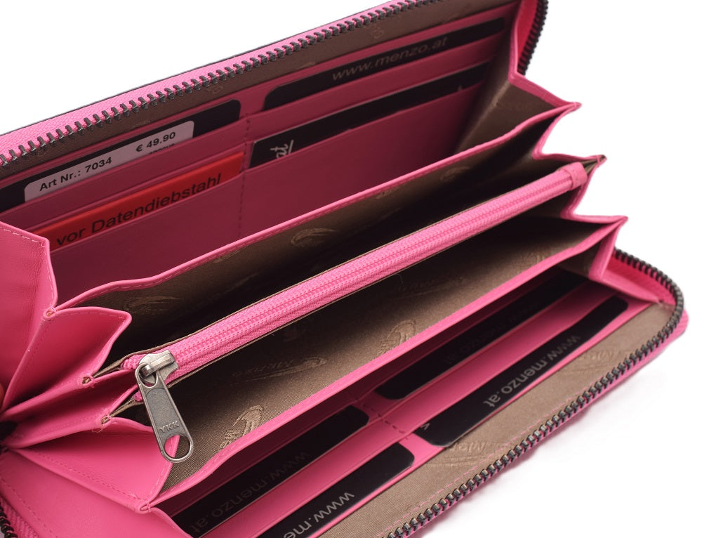 Menzo 7034 Damenbörse saison2 crocus / Nappaleder