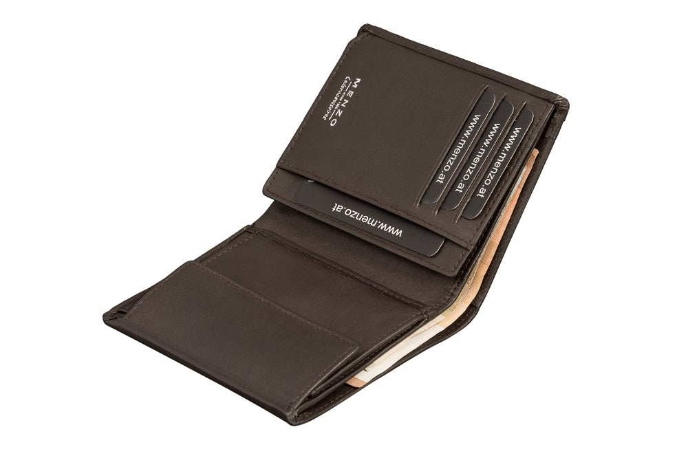 Menzo 7001 Herrenbörse braun / Nappaleder