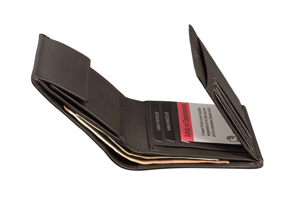 Menzo 7001 Herrenbörse braun / Nappaleder