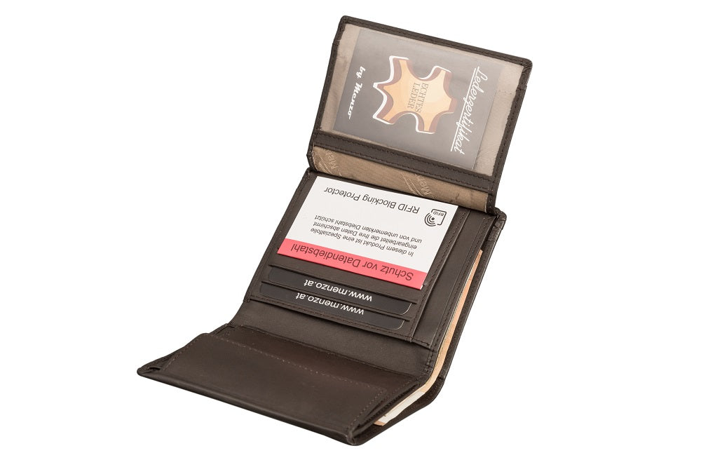 Menzo 7001 Herrenbörse braun / Nappaleder