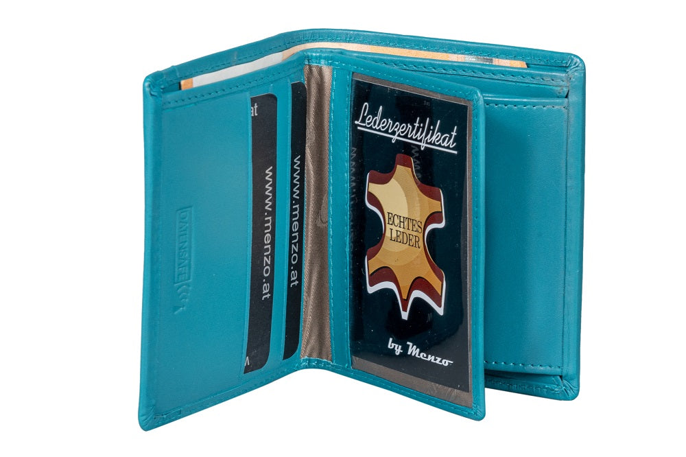 Menzo 7008 Kleinbörse saison1 türkis/ Nappaleder