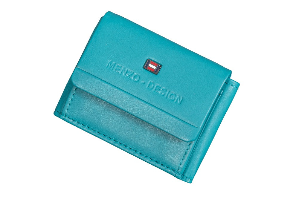 Menzo 7010 Minibörse saison1-türkis / Nappaleder