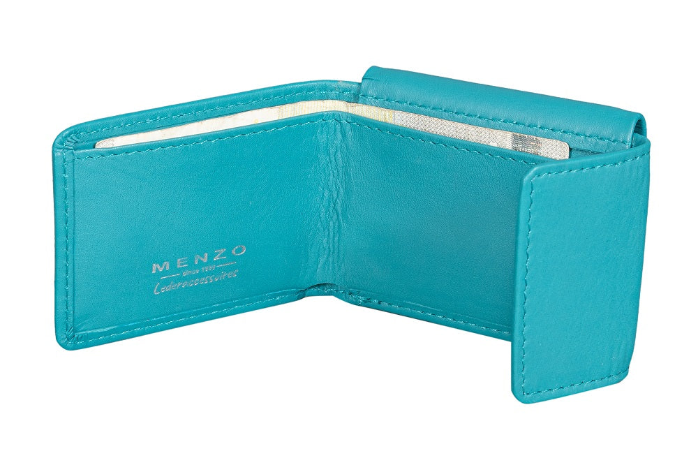 Menzo 7010 Minibörse saison1-türkis / Nappaleder