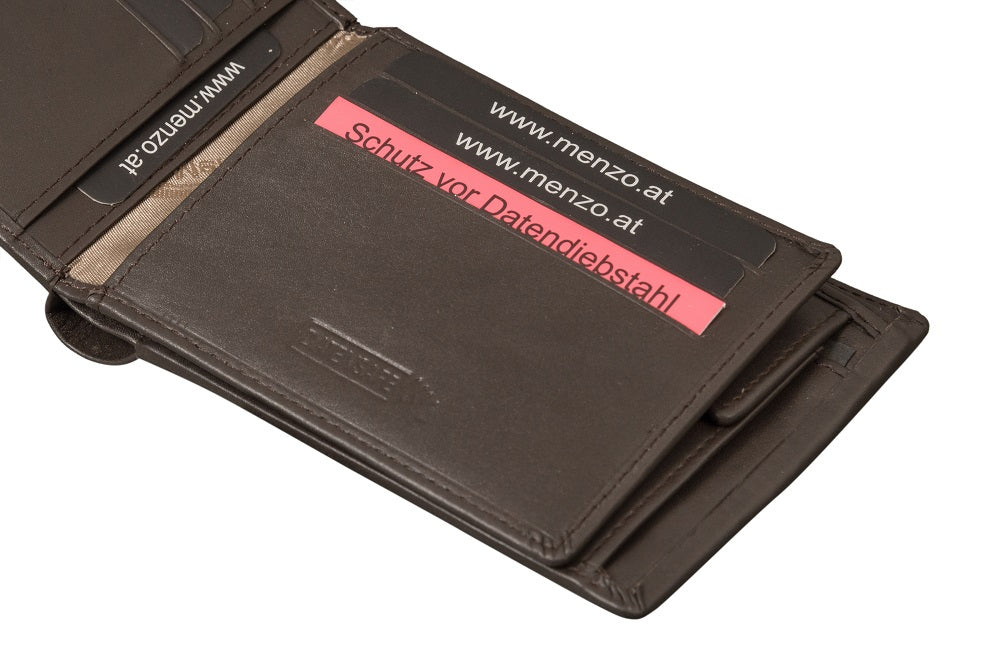 Menzo 9011 Herrenbörse braun / Nappaleder