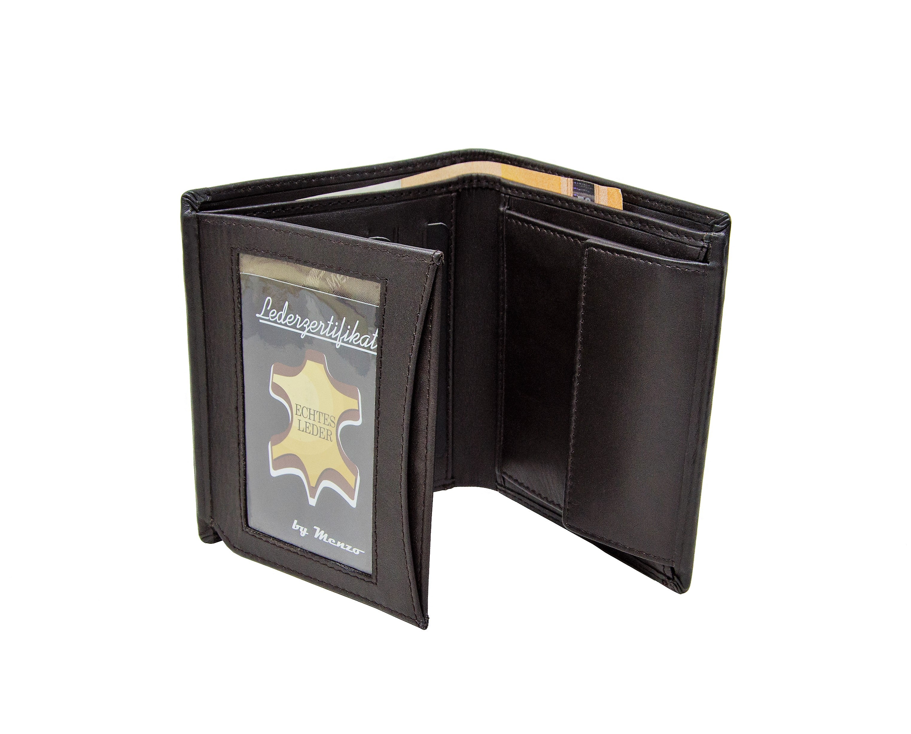 Menzo 9012 Herrenbörse braun / Nappaleder