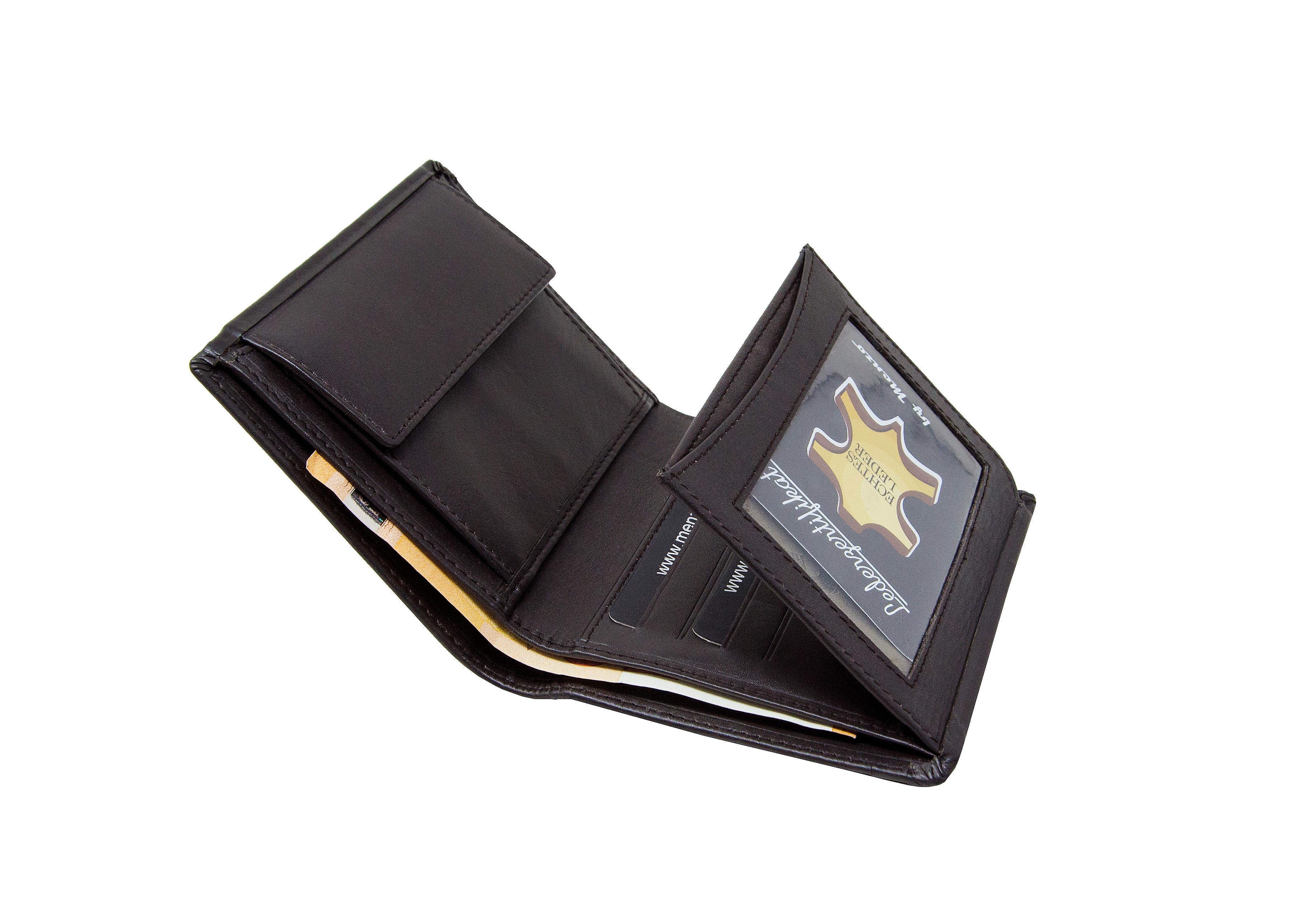 Menzo 9012 Herrenbörse braun / Nappaleder