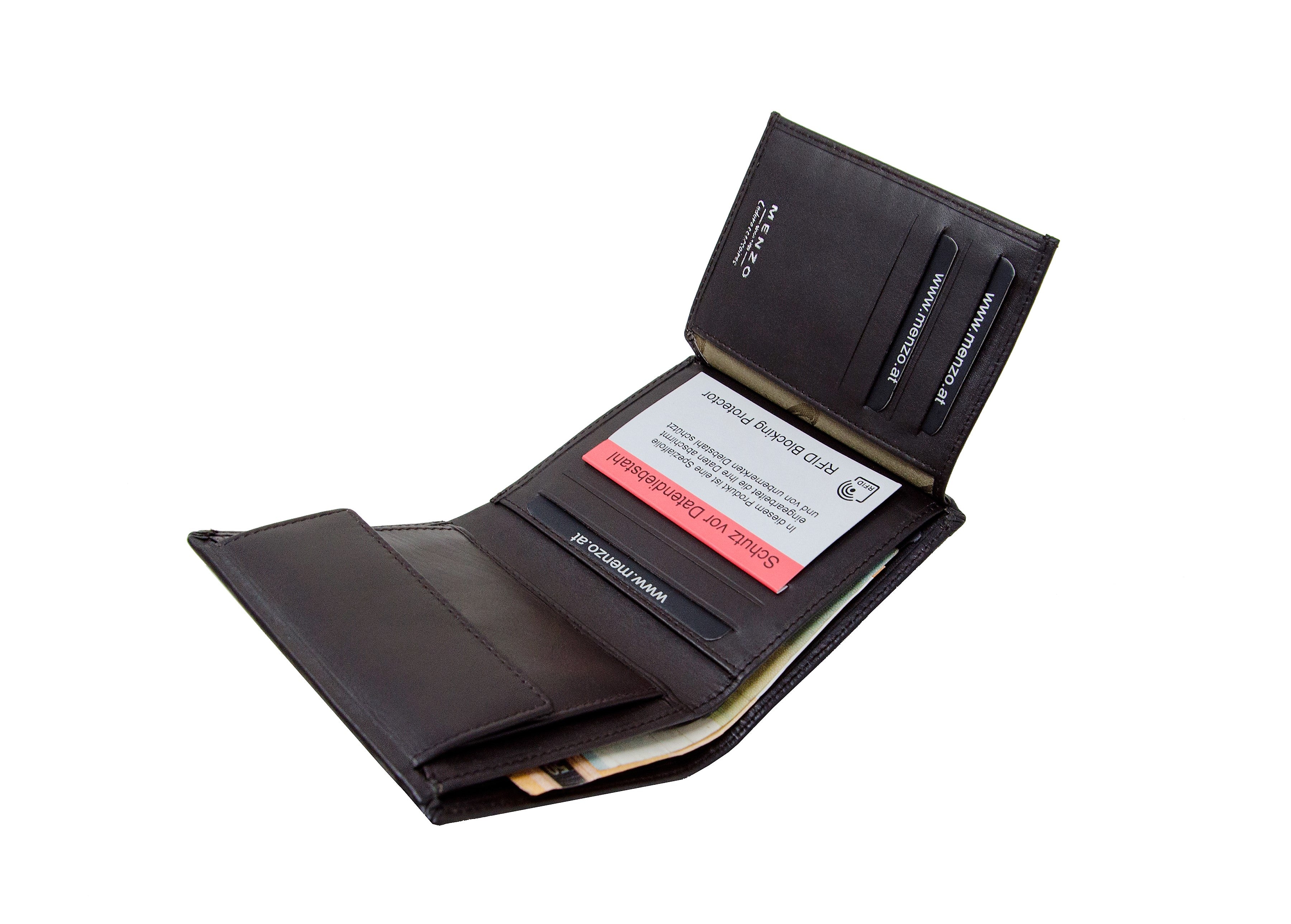 Menzo 9012 Herrenbörse braun / Nappaleder