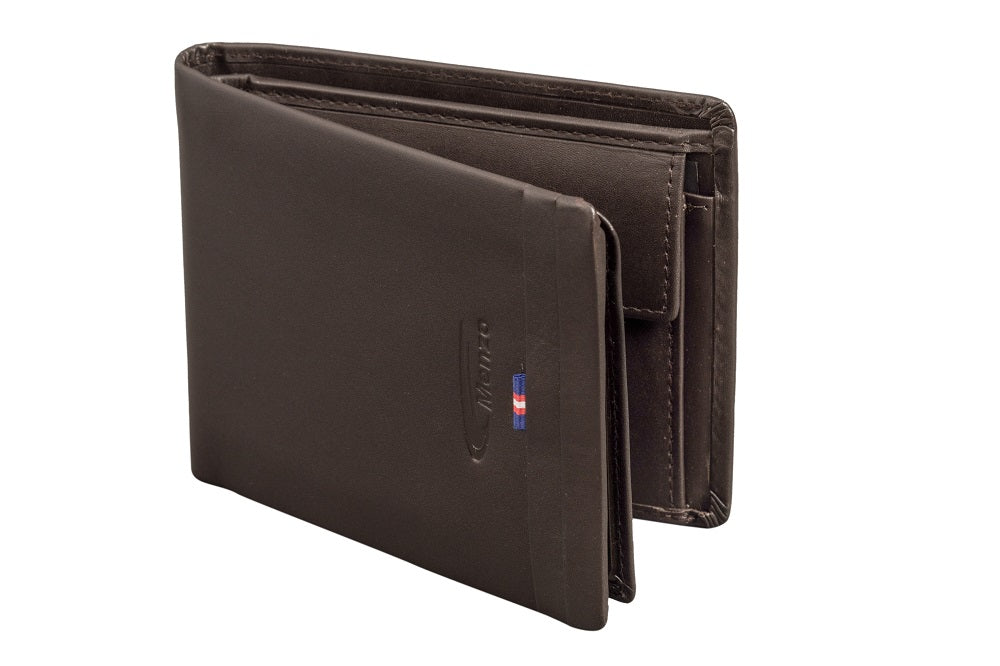 Menzo 7017 Herrenbörse braun / Nappaleder