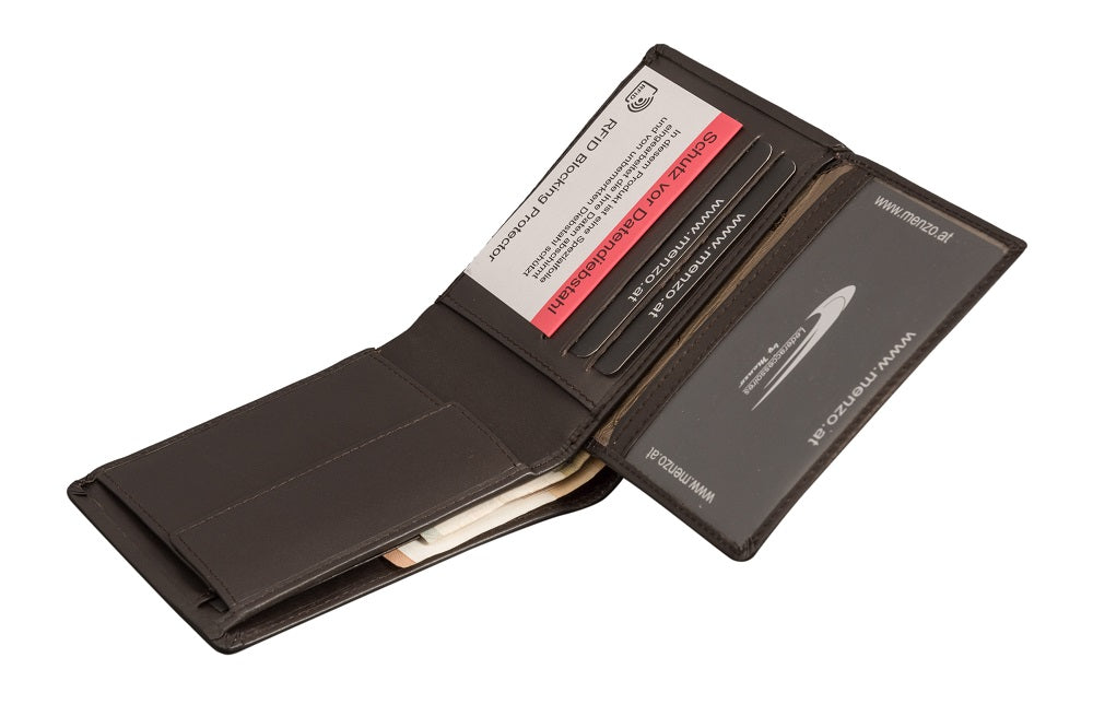 Menzo 7017 Herrenbörse braun / Nappaleder