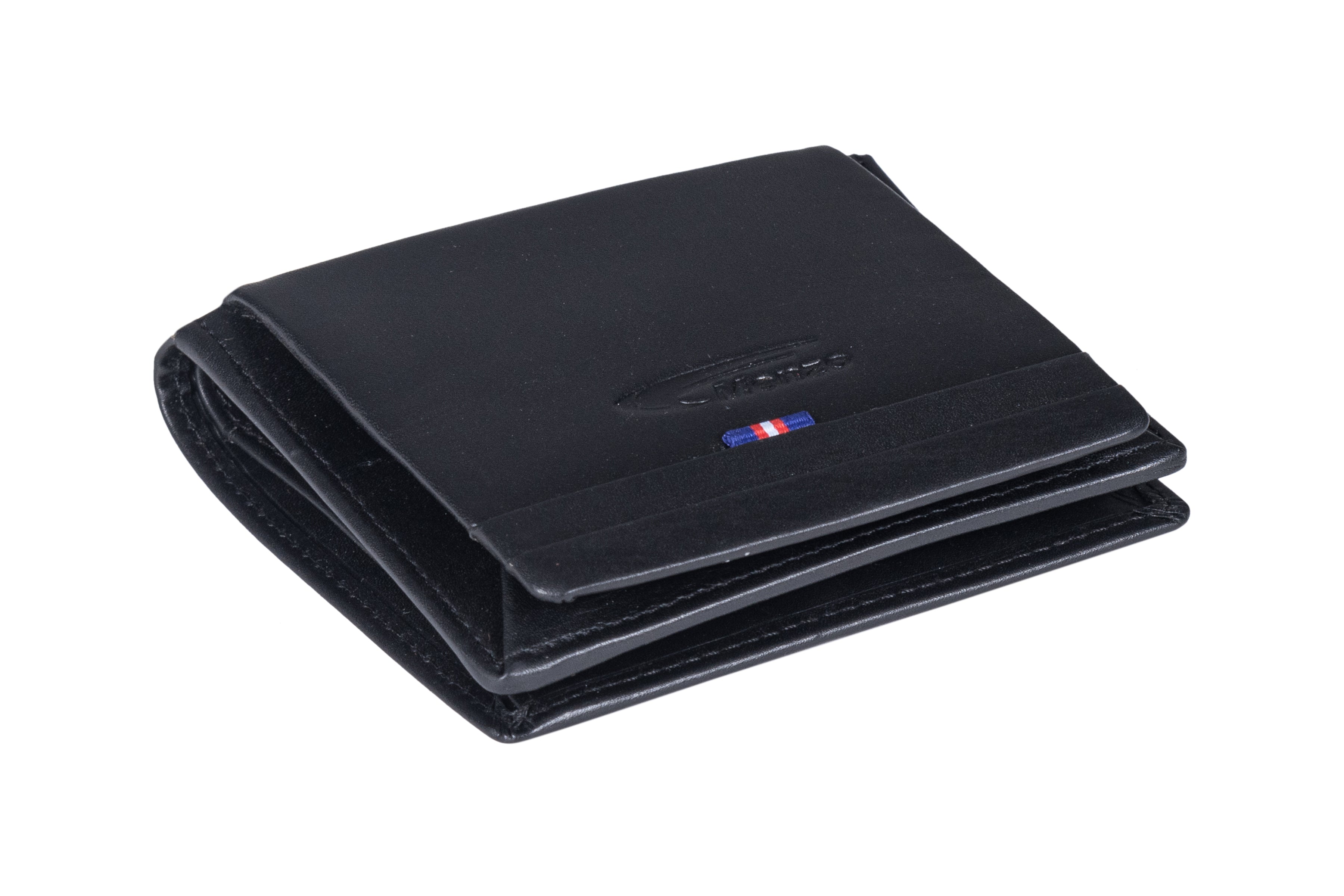 Menzo 7030 Kleinbörse schwarz / Nappaleder - Wiener Schachtel