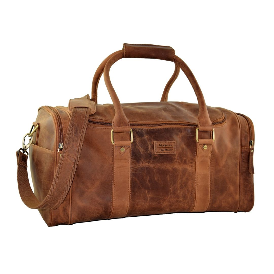 Menzo MB35 Reisetasche Büffelleder/deltabraun