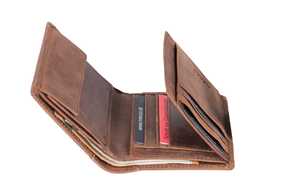 Menzo 8001 Herrenbörse delta / Büffelleder