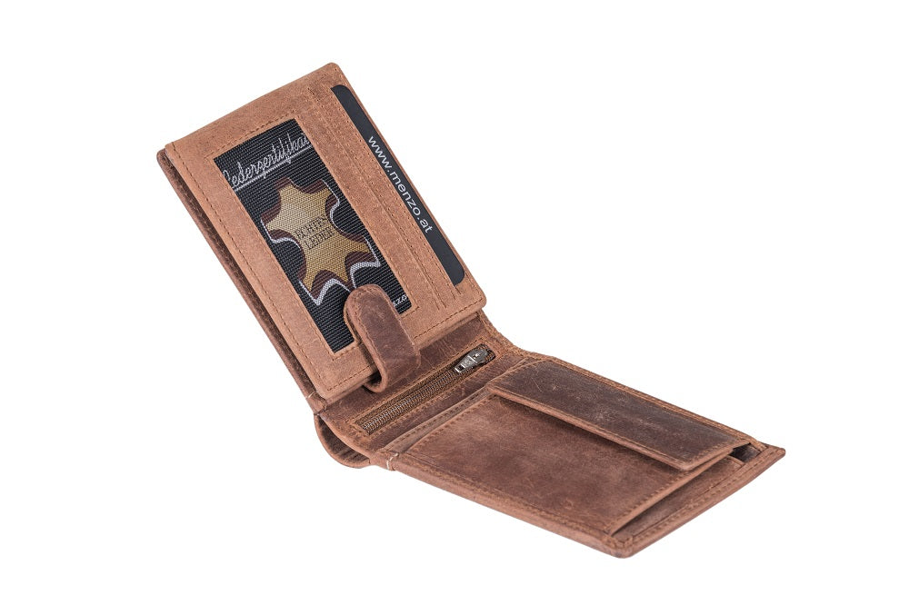 Menzo 8003 Herrenbörse delta / Büffelleder