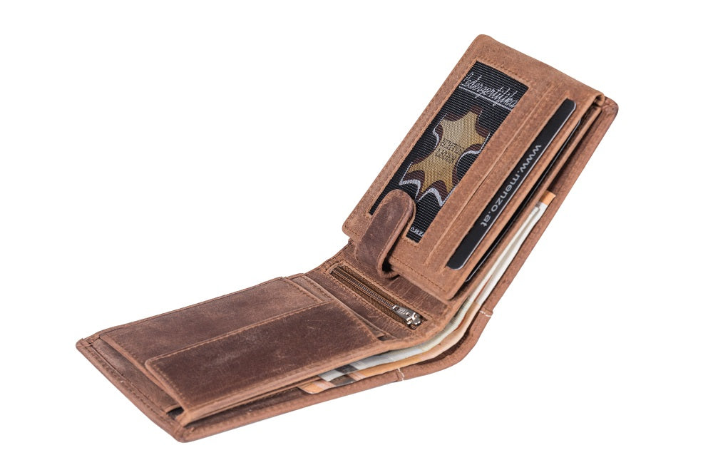 Menzo 8003 Herrenbörse delta / Büffelleder