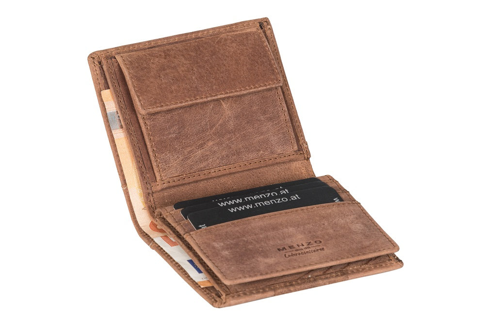Menzo 8008 Kleinbörse delta / Büffelleder