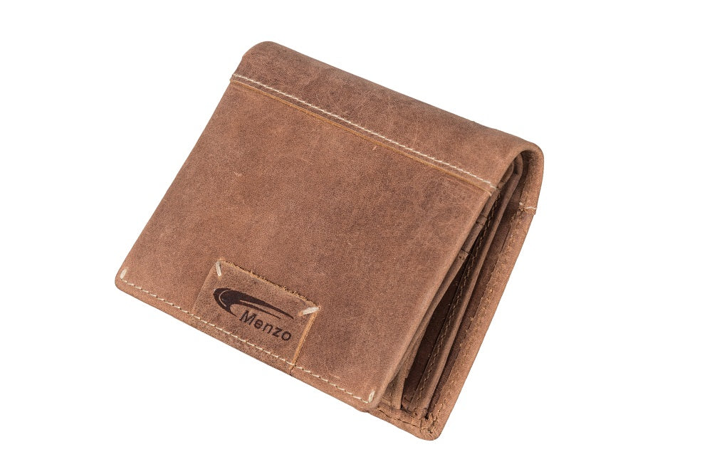 Menzo 8008 Kleinbörse delta / Büffelleder