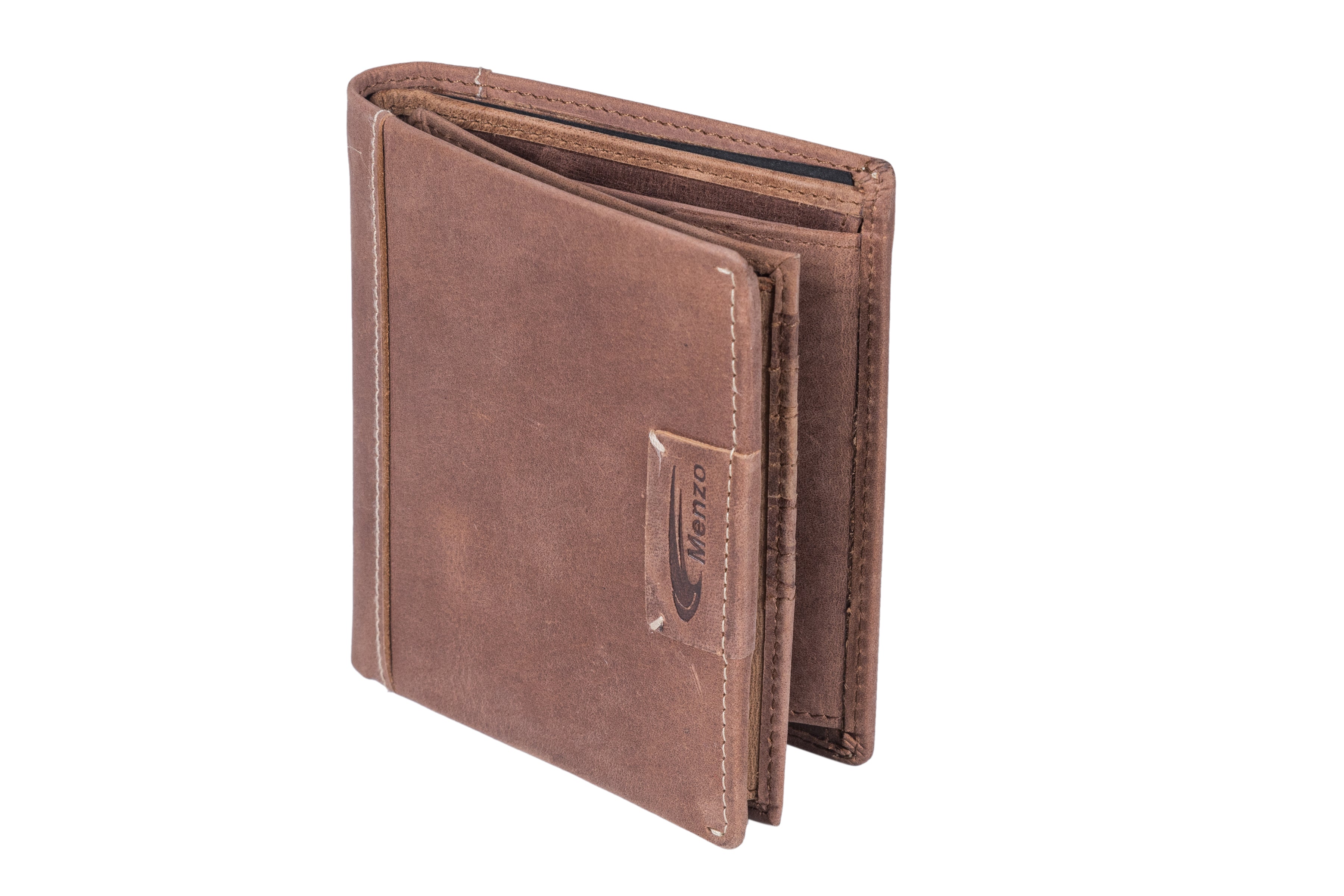 Menzo 8018 Herrenbörse deltabraun / Büffelleder
