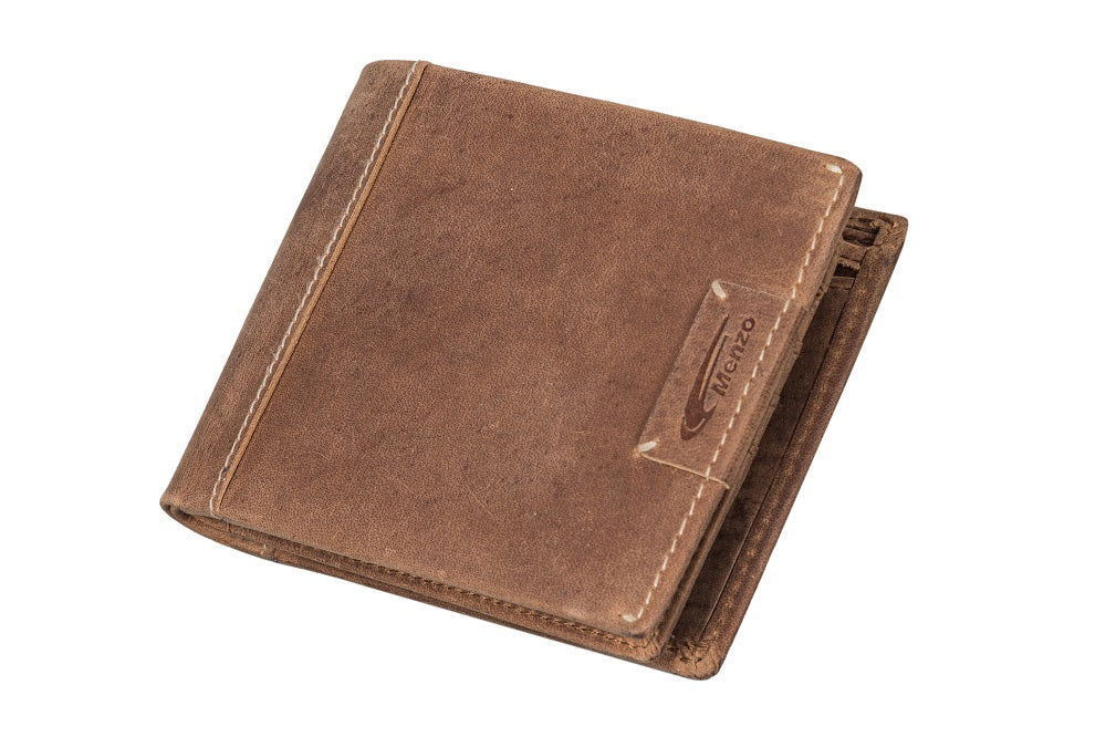 Menzo 8020 Herrenbörse deltabraun / Büffelleder