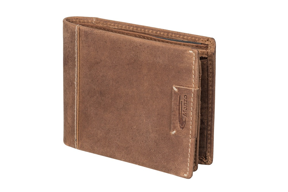 Menzo 8020 Herrenbörse deltabraun / Büffelleder