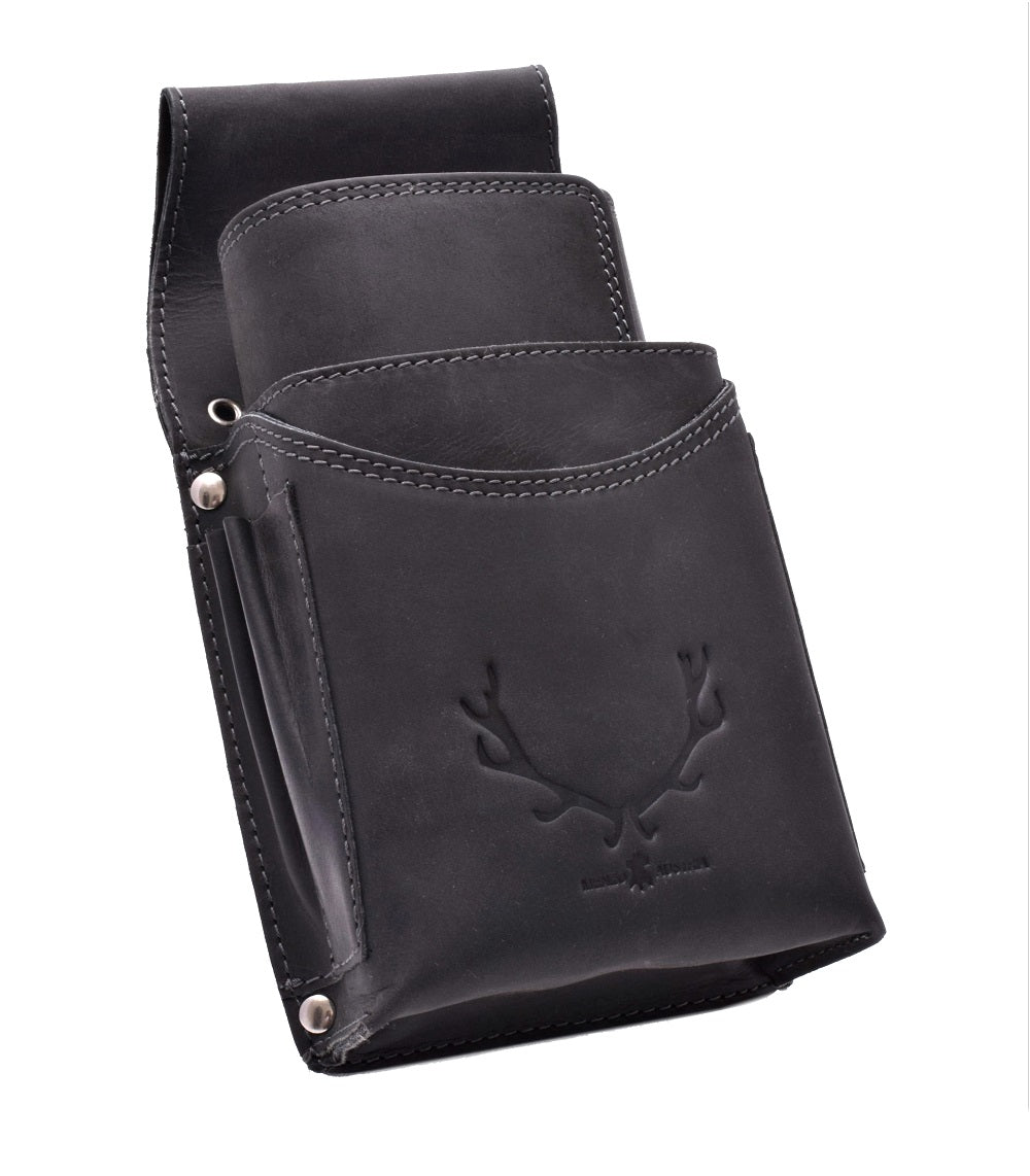 Kellnerbörsenset - 3-teilig - schwarz-hirsch (Kellnerbörsenset + Computerhalter + Gürtel)
