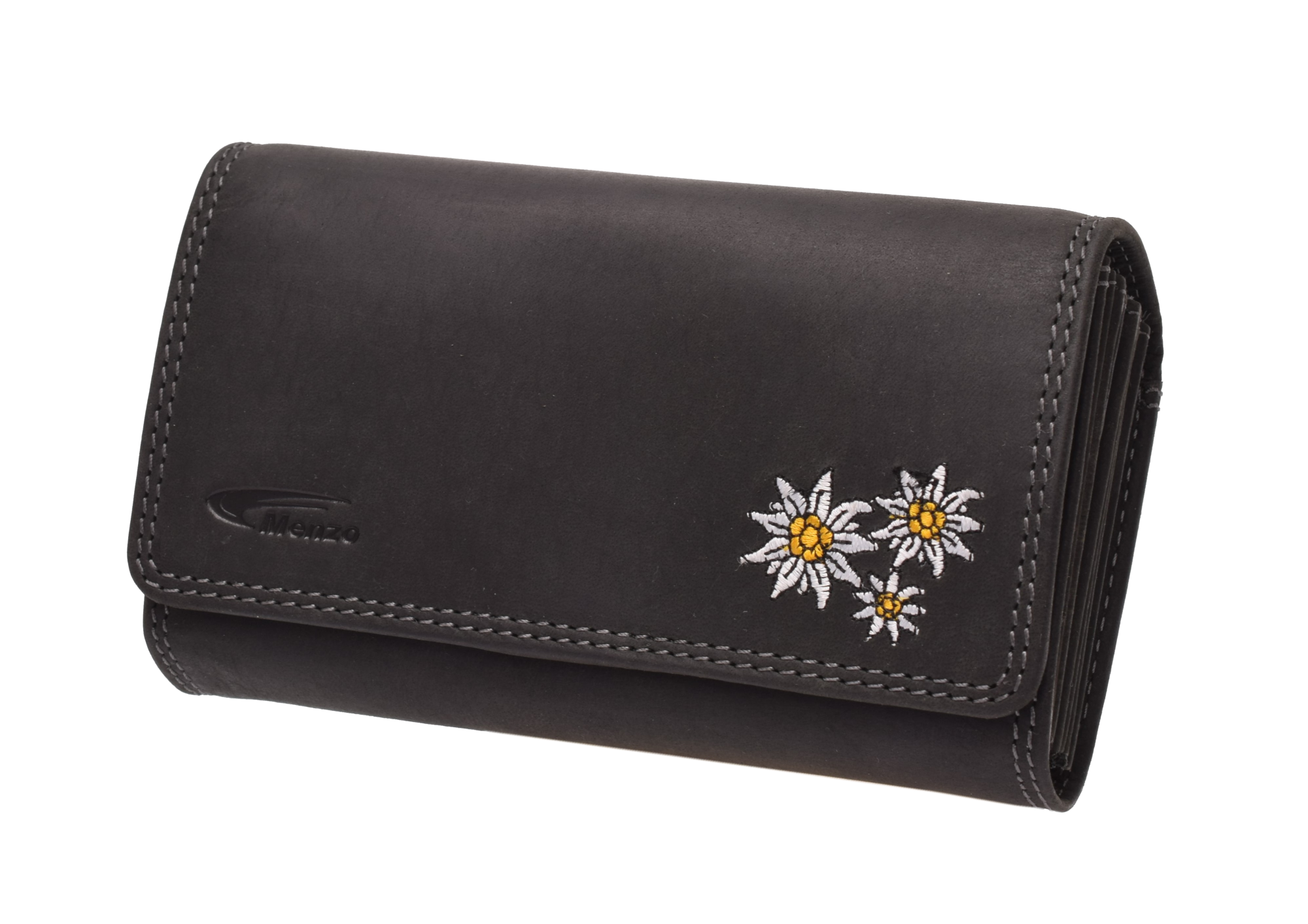 Kellnerbörsenset - 3-teilig - schwarz-edelweiss (Kellnerbörsenset + Computerhalter + Gürtel)