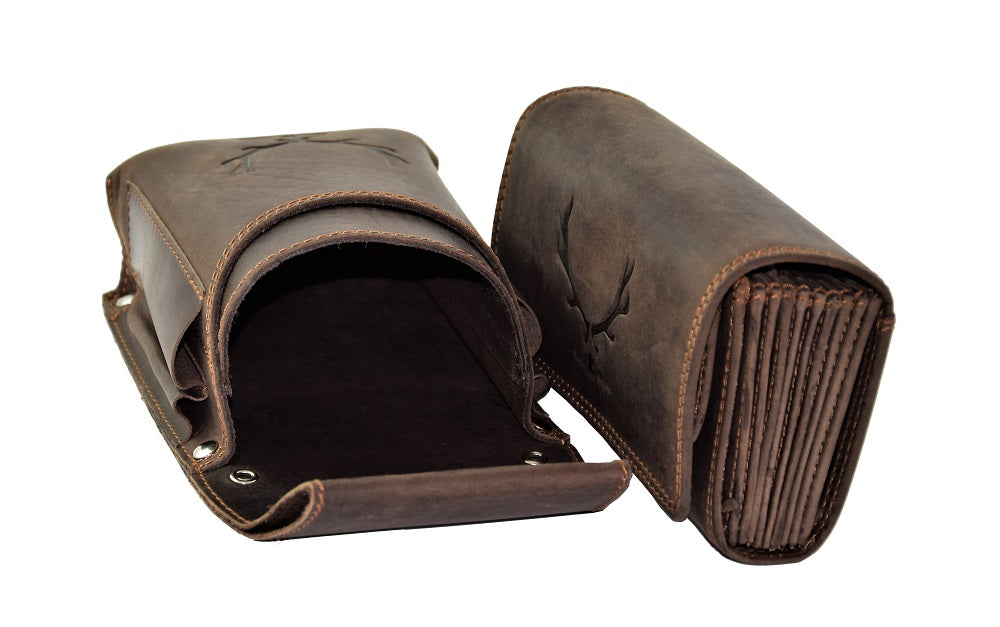 Menzo 937 Profikellnerset Büffelleder Doppelnaht/Hirsch marone