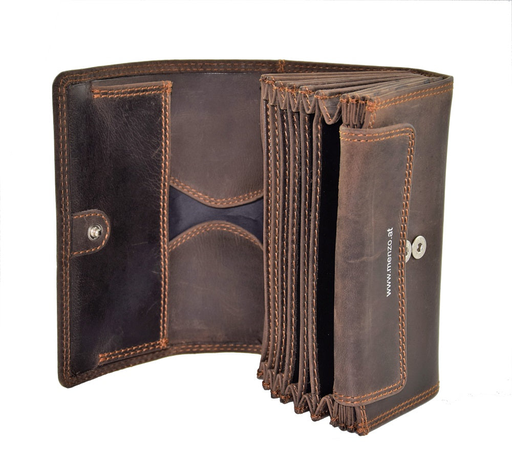 Menzo 937 Profikellnerset Büffelleder Doppelnaht/Hirsch marone