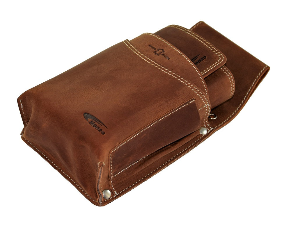 Menzo 937 Profikellnerset Büffelleder/Logo deltabraun