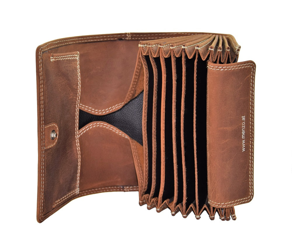 Menzo 937 Profikellnerset Büffelleder/Logo deltabraun