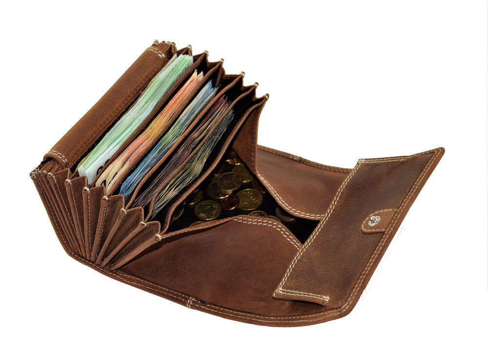 Menzo 937 Profikellnerset Büffelleder/Logo deltabraun