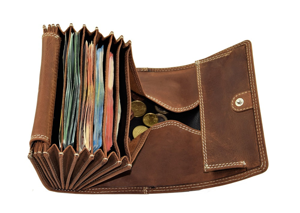 Menzo 937 Profikellnerset Büffelleder/Logo deltabraun