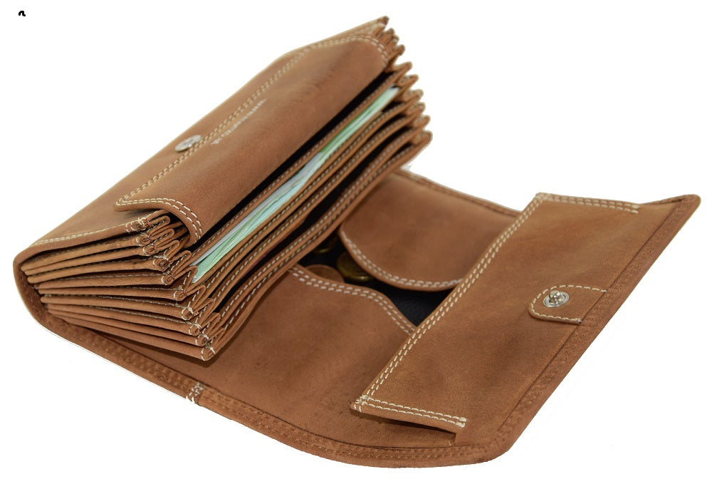 Menzo 937 Profikellnerset Büffelleder Doppelnaht/Hirsch deltabraun