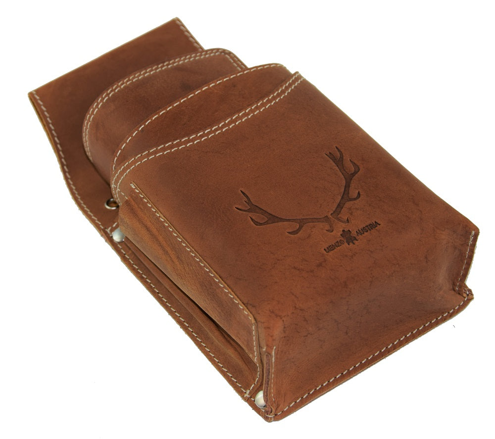 Menzo 937 Profikellnerset Büffelleder Doppelnaht/Hirsch deltabraun