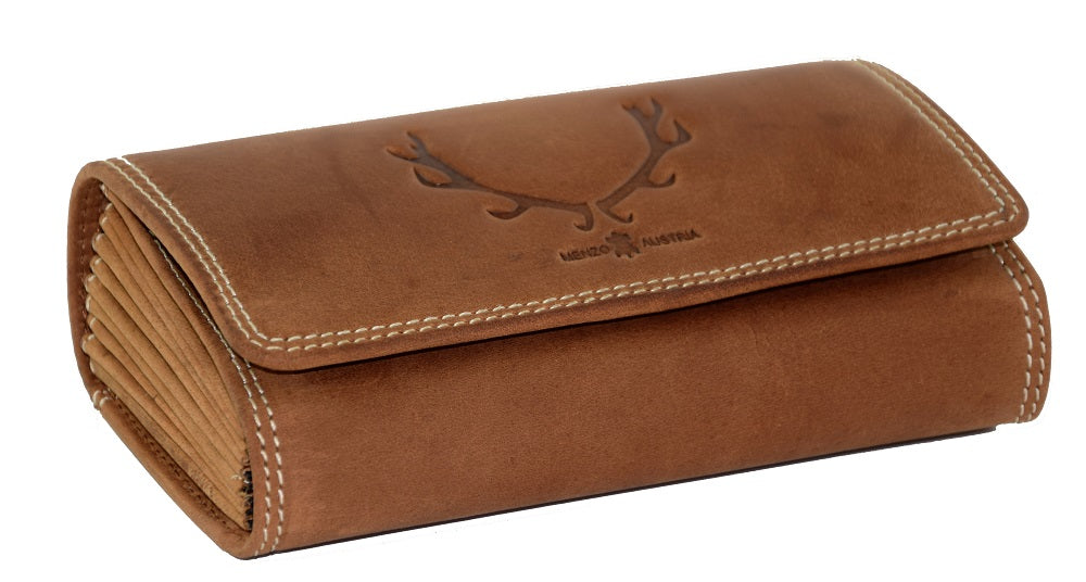 Menzo 937 Profikellnerset Büffelleder Doppelnaht/Hirsch deltabraun