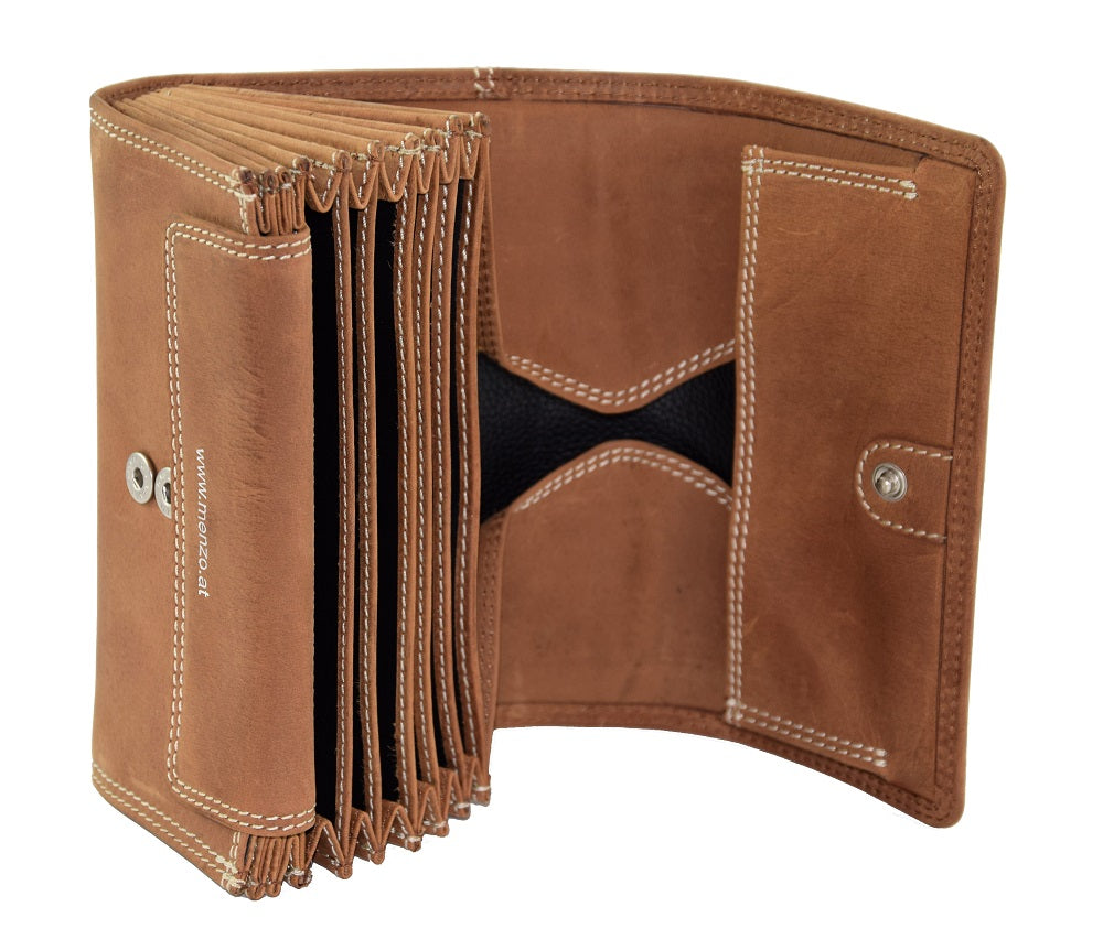 Menzo 937 Profikellnerset Büffelleder Doppelnaht/Hirsch deltabraun