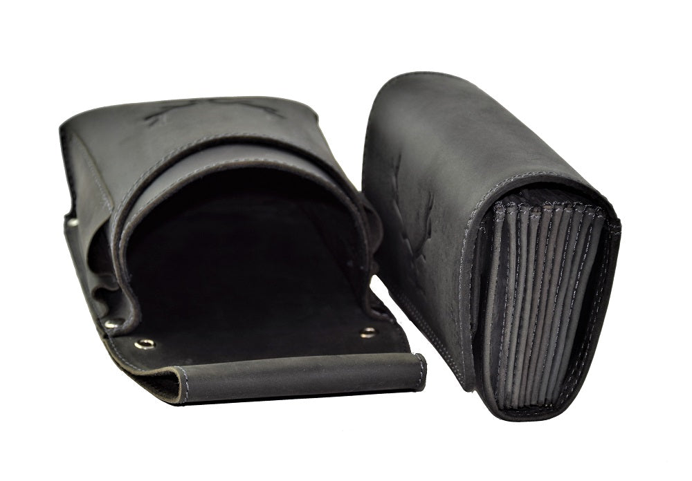 Menzo 937 Profikellnerset Büffelleder Doppelnaht/Hirsch schwarz