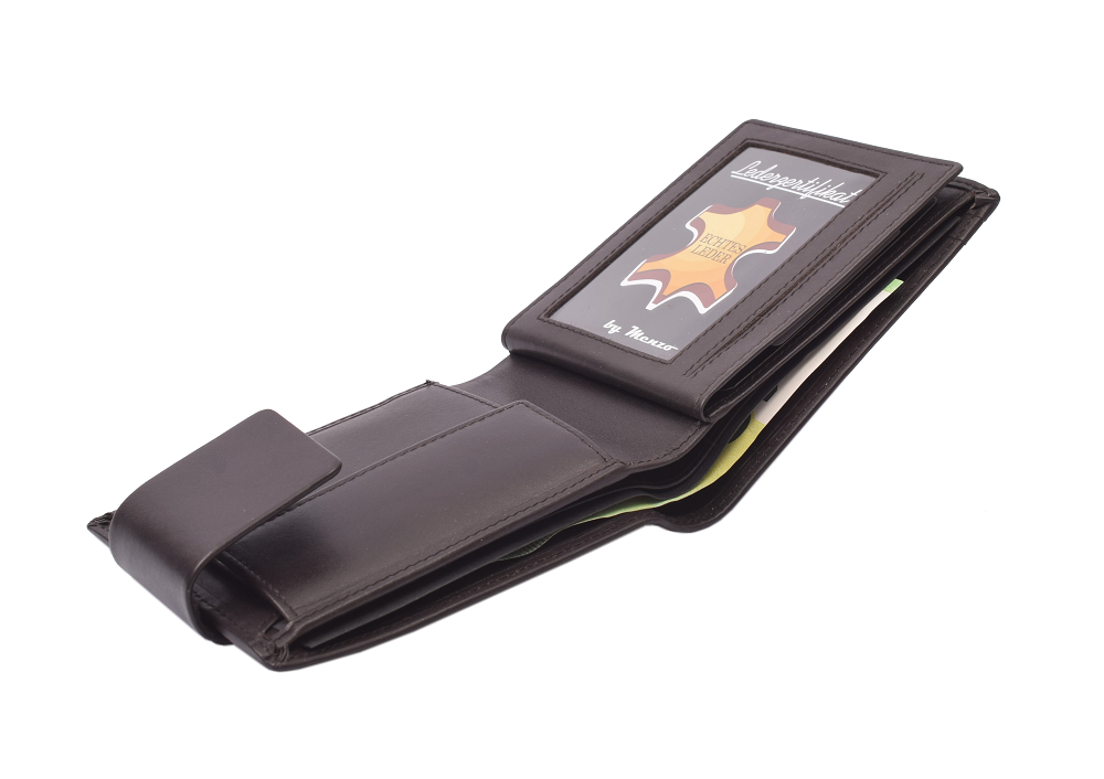 Menzo 7004 Herrenbörse braun / Nappaleder