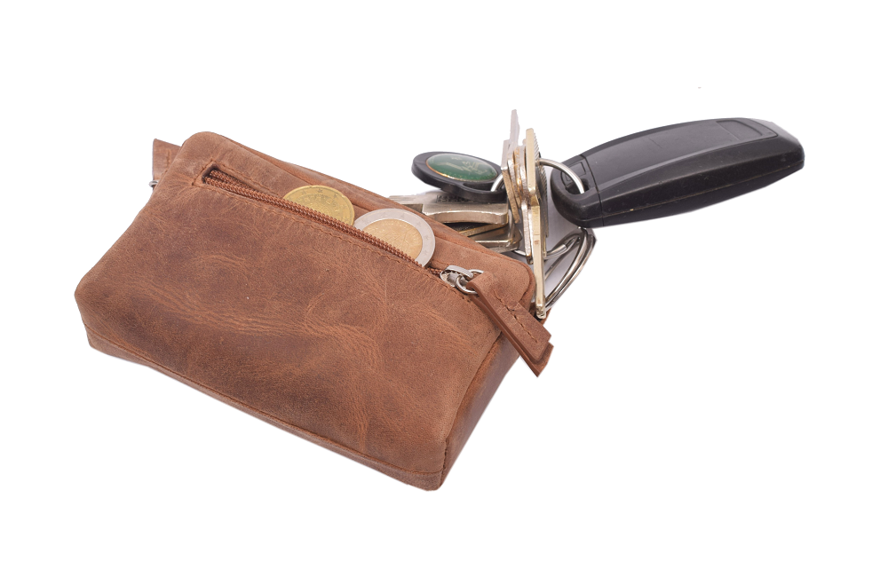 Menzo 8022 Schlüsseletui deltabraun / Büffelleder