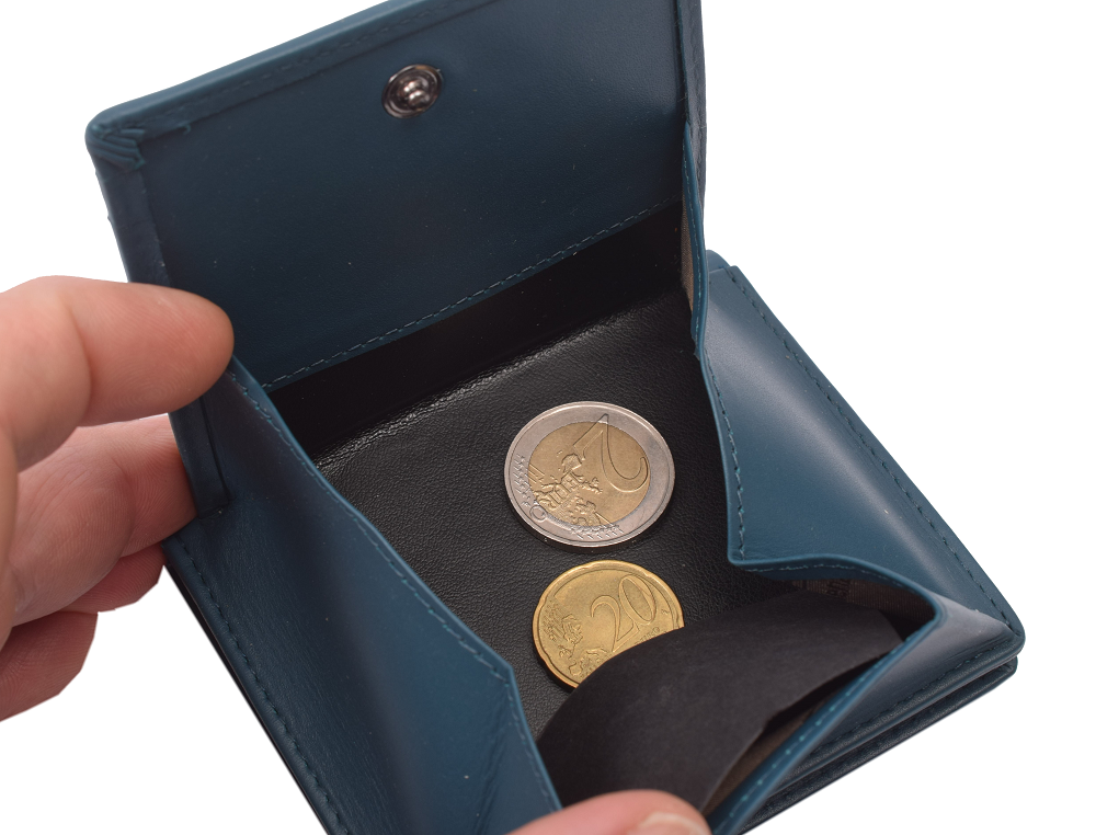 Menzo 7030 Kleinbörse saison1 petrol / Nappaleder