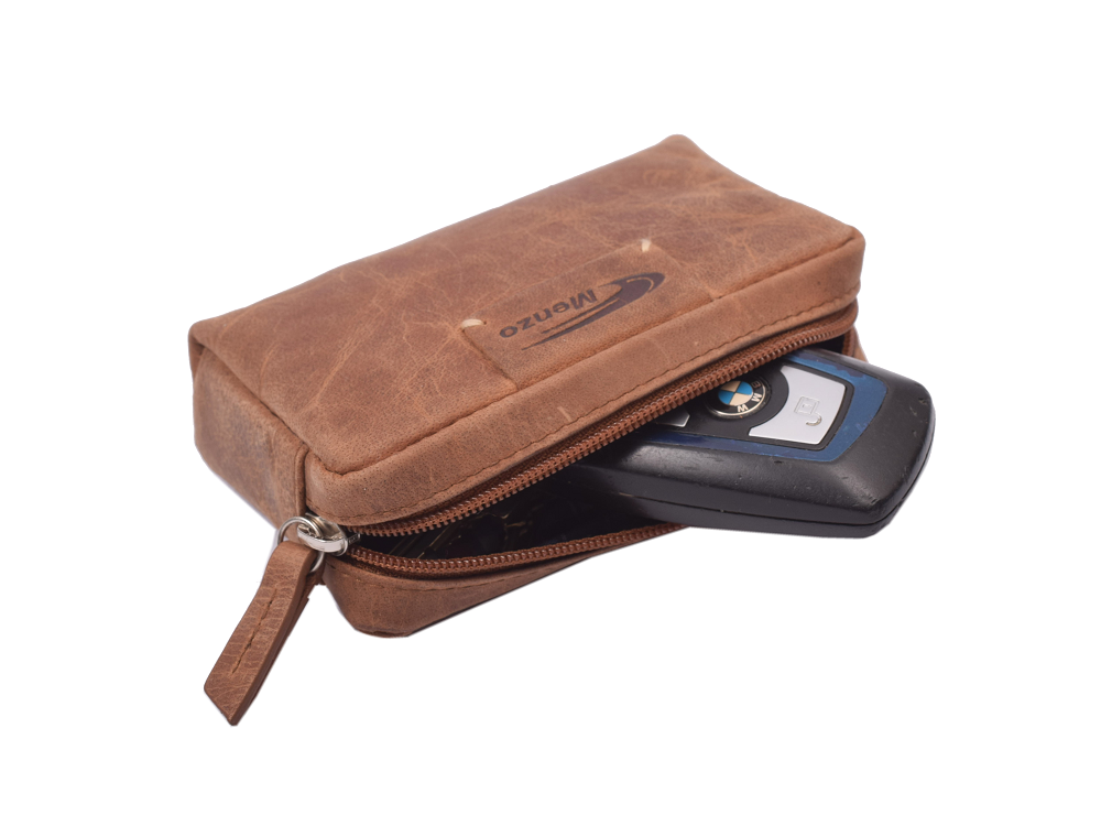 Menzo 8022 Schlüsseletui deltabraun / Büffelleder